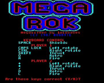 Mega Rok (1987)(Bug Byte)[MG] screen shot title